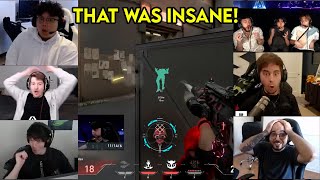 Valorant Streamers Reacts To T1 Stax Insane 1v2 CLUTCH Against EDG In VCT