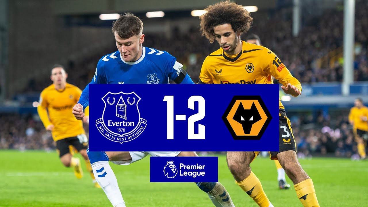 PREMIER LEAGUE HIGHLIGHTS: EVERTON 1-2 WOLVES - YouTube