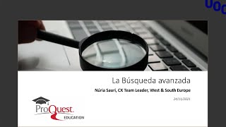 La búsqueda avanzada  | UOC