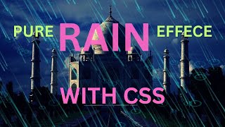 How to Create Rain Animation Effect With CSS Tutorial