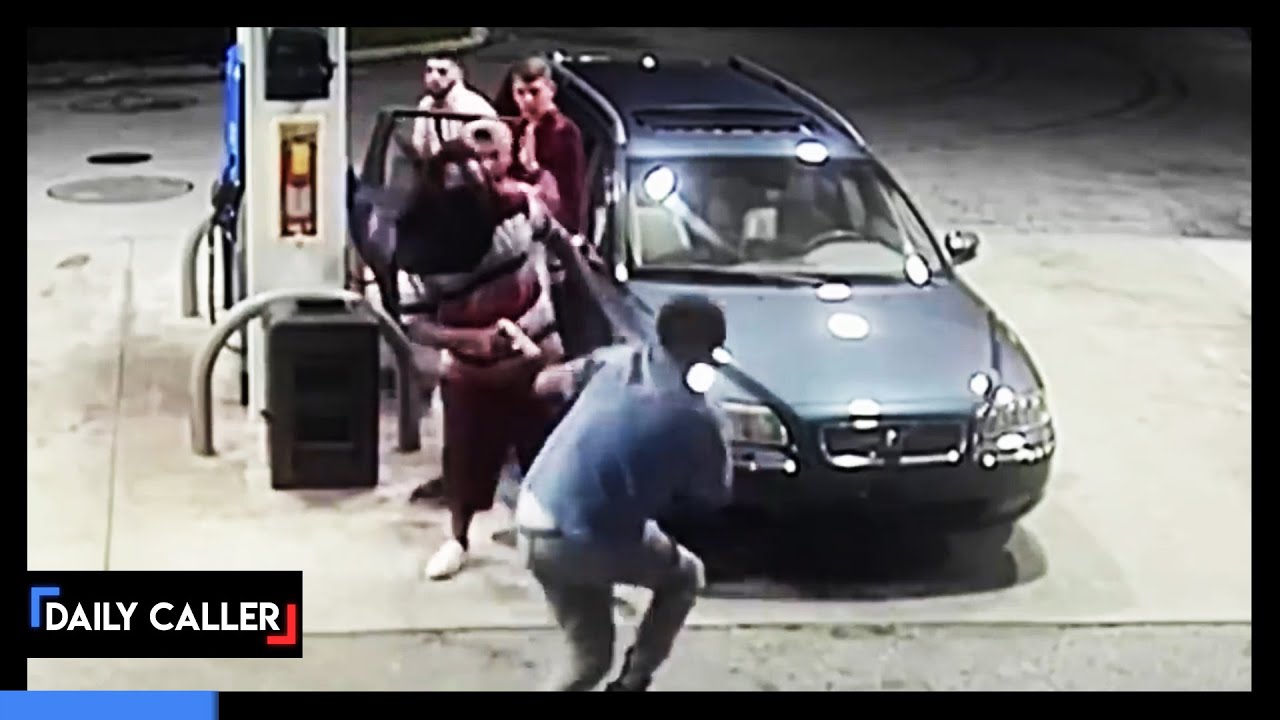 Spring Breakers Fight Back Against Armed Robber At Gas Station - YouTube