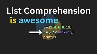 List Comprehension explained in Python for Beginners || Learn Python