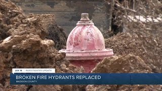Broken fire hydrants replaced