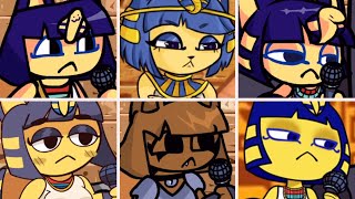 Friday Night Funkin' - Camel but everytime it's Ankha turn a Different Skin Mod is used
