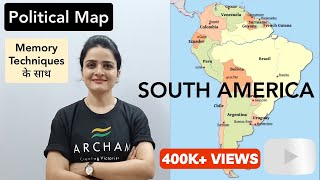 World Map: SOUTH AMERICA Political Map - Learn all countries on map
