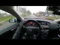 ❇️pov driving woman country roads 🏞highway🛣 rain leather jacket gloves manual volvov40 car asmr