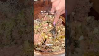 Mediterranean Chicken Meatballs | Recipe Details in Description