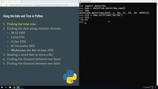 Python - Displaying the time in 12/24 hour format (Date/Time Tutorial Part 1)