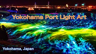 Yokohama Port Light Art (夜の横浜イルミネーション)