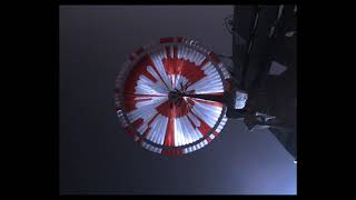 Perseverance’s Descent & Touchdown on Mars: Parachute Up-View Camera POV (Official NASA Clip)