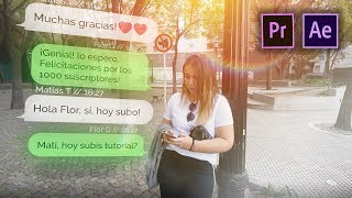 MENSAJE de TEXTO o CHAT ANIMADO con Premiere y After Effects