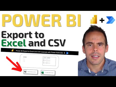 Power BI export to Excel and CSV with Power Automate