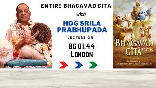 Ch 1 Ep 24 Bhagavad Gita by HDG Srila Prabhupada (Shlok 44 with Better audio \u0026 Subtitles)