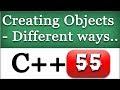 Creating Objects from a Class in Different Ways | C++ Object Oriented Programming Tutorial
