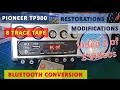 TP900 Unit 2 Restoration and Modification 8 Track Tape Replaced  Bluetooth with USB AUX Video Player