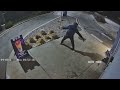 Thief caught on camera smashing rock into coffee shop