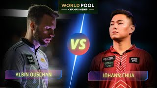 ALBIN OUSCHAN VS JOHANN CHUA | 2024 WORLD POOL CHAMPIONSHIP #billiards #9ballpool #highlights