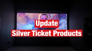 Update Silver Ticket Products 128” acoustic transparent 16:9 screen