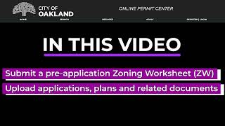 Create a Zoning Worksheet (ZW) for Your Project