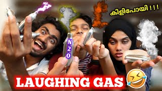 LAUGHING GAS EXPERIMENT CHALLENGE🔥🤩ഇത് ശ്വസിച്ചാൽ നിങ്ങൾ ചിരിച്ചു ചാവും ഉറപ്പ് 🤣🤣🤣N2OGAS|HIBA \u0026 FAZI