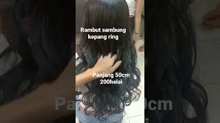 hair extension.rambut sambung asli 100%