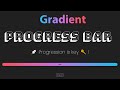 Create a gradient progress bar using HTML, CSS and JavaScript