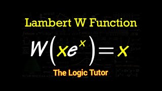 Cases when Lambert W Function can be applied.