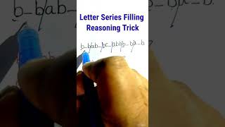 Letter/Alphabet Series Reasoning Tricks | Reasoning Classes| Missing Letter|  #shorts