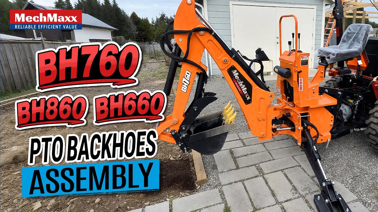 Mechmaxx 3 Point Tractor Backhoe Assembly Video Youtube