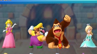 Mario Party 10 - Coin Challenge Peach vs Rosalina, Wario, Donkey Kong