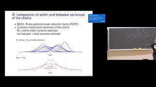 BDA 2019 Lecture 5.2 warm up, convergence diagnostics, R-hat, and effective sample size