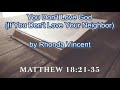 You don't love god _(if you don't love neighbors) by randa vincent