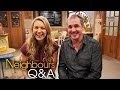 Neighbours Q&A - Alan Fletcher (Karl Kennedy) & Saskia Hampele (Georgia Brooks) - Part 1