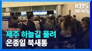 막혔던 하늘길 열려…공항은 온종일 ‘북새통’ / KBS  2023.01.25.