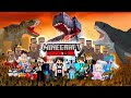 100 HARI TERJEBAK DI PULAU DINOSAURUS ZOMBIE MINECRAFT ! T-REX VS GODZILLA FULL EPISODE