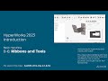 HyperMesh 2023 Introduction 06 - Ribbons and Tools