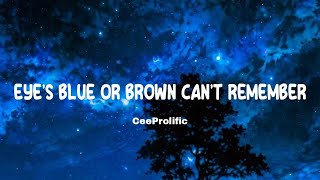 CeeProlific - Eye's Blue or Brown Can't Remember (Remix)