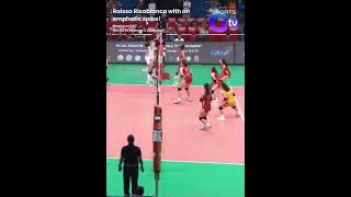 Raissa Ricablanca with an emphatic spike! 💪 | NCAA 99 Women’s Volleyball