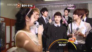 [HD 1080P] 101119 Music Bank 비스트(BEAST)  back stage \u0026 interview