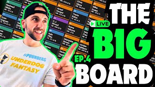 The BIG BOARD w. BestBallGuy Underdog Fantasy | Live Draft ep.4