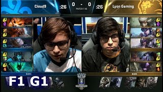 Cloud 9 vs Lyon Gaming | Game 1 Finals of Play-in Stage S7 LoL Worlds 2017 | C9 vs LYN G1