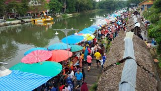 ตลาดน้ำคลองแห หาดใหญ่ คนมาเลเซียเยอะมาก