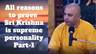 HG Deen Gauranga Prabhu Lecture on All reasons to prove Sri Krishna is supreme personality.