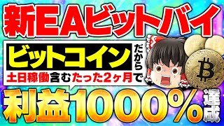 【 新ビットコインEAリリース！】土日稼働で2ヶ月で元本10倍！新EAビットバイを徹底解説。