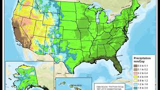 Daily Normal Precipitation Throughout the Year