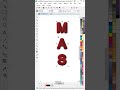 how to easy create Text Effect in CorelDRAW with Blend Tool | #masGraphicx | #Aftab #corel #draw