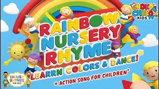 Rainbow Nursery Rhyme Learn Colors \u0026 Dance! 🎶 + Action Song for Children