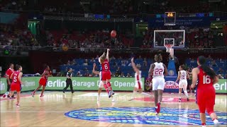 Sabrina Ionescu BUZZER BEATER 3 NEAR HALFCOURT! | Women's World Cup 2022, USA Basketball vs Canada