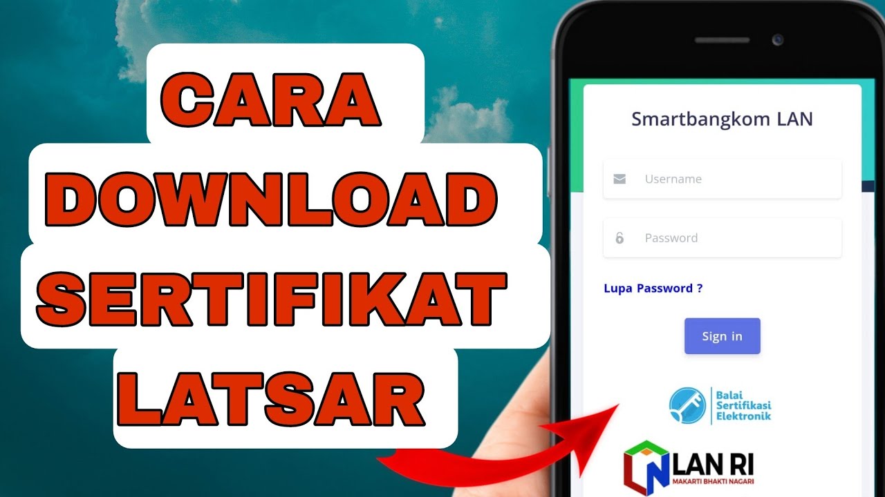 Cara Download Sertifikat Latsar Cara Masuk Ke Smartbangkom Lan Youtube