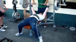 Luke Turnock 106.5kg Touch-and-Go Bench PB (24/07/10)